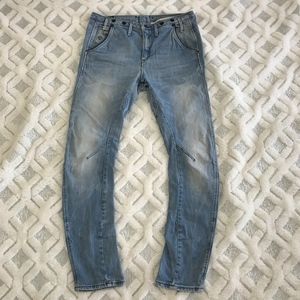 G-Star Arc Navy 3D Tapered Braces Women's Jeans